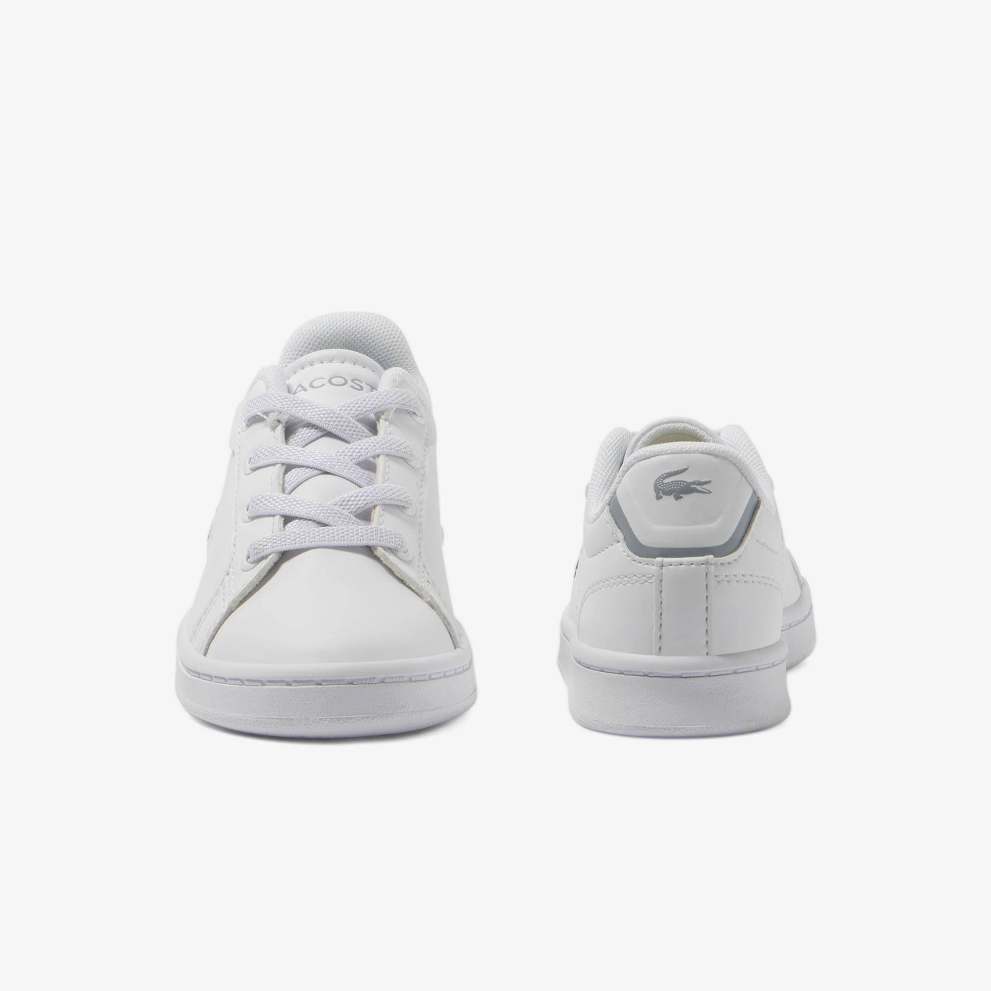 Kinder-Sneakers Carnaby Pro aus synthetischen Fasern Sneakers - Weiss - Lacoste - Kinder