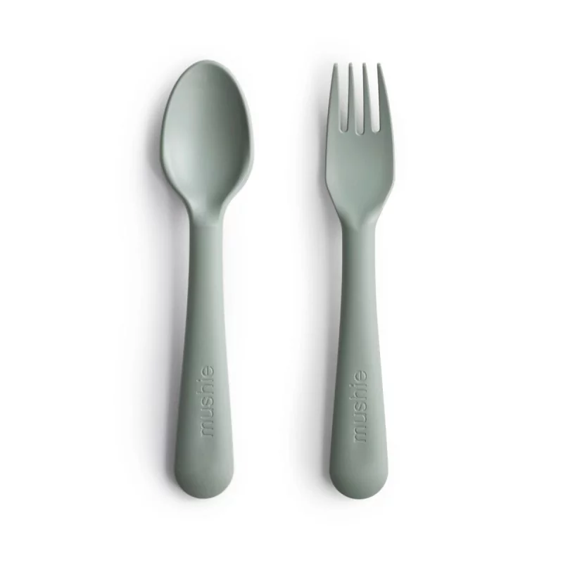 Mushie Mushie vork en lepel sage