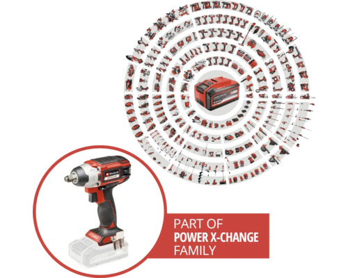 Einhell Power X-Change IMPAXXO 18/230 Brushless Accu Slagmoersleutel, zonder accu en lader