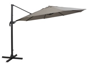 Garden FLAIR Ampelschirm NORMAN 2-teilig 350 cm hellgrau