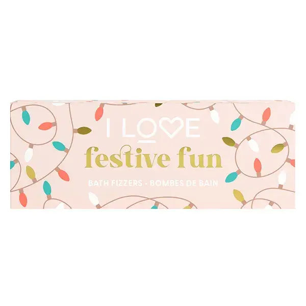 I LOVE Festive Fun Coffret 3 Bombes de Bain