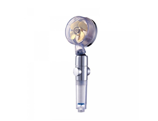 HERZBERG - Pomme et pommeau de douche Douchette à haute pression et turbocompresseur filtrant gold...