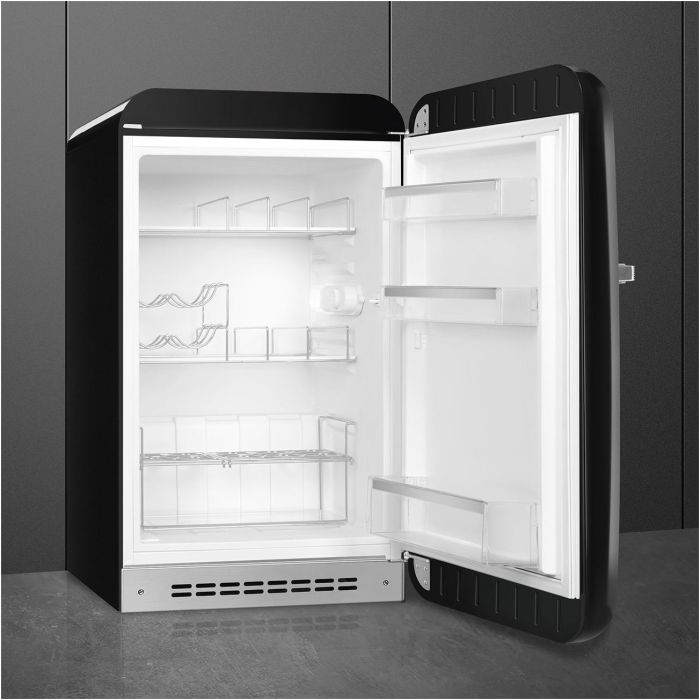 SMEG Stand-Kühlschrank 50's Retro Style FAB10HRBL5 Schwarz