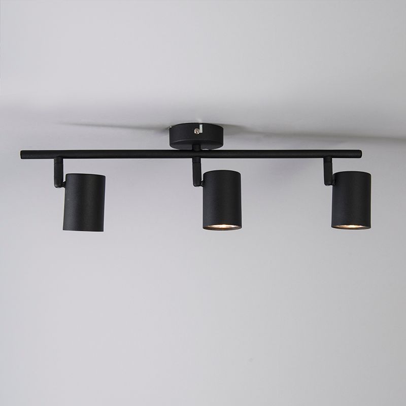 Moderne spot zwart kantelbaar 3-lichts - Jeana