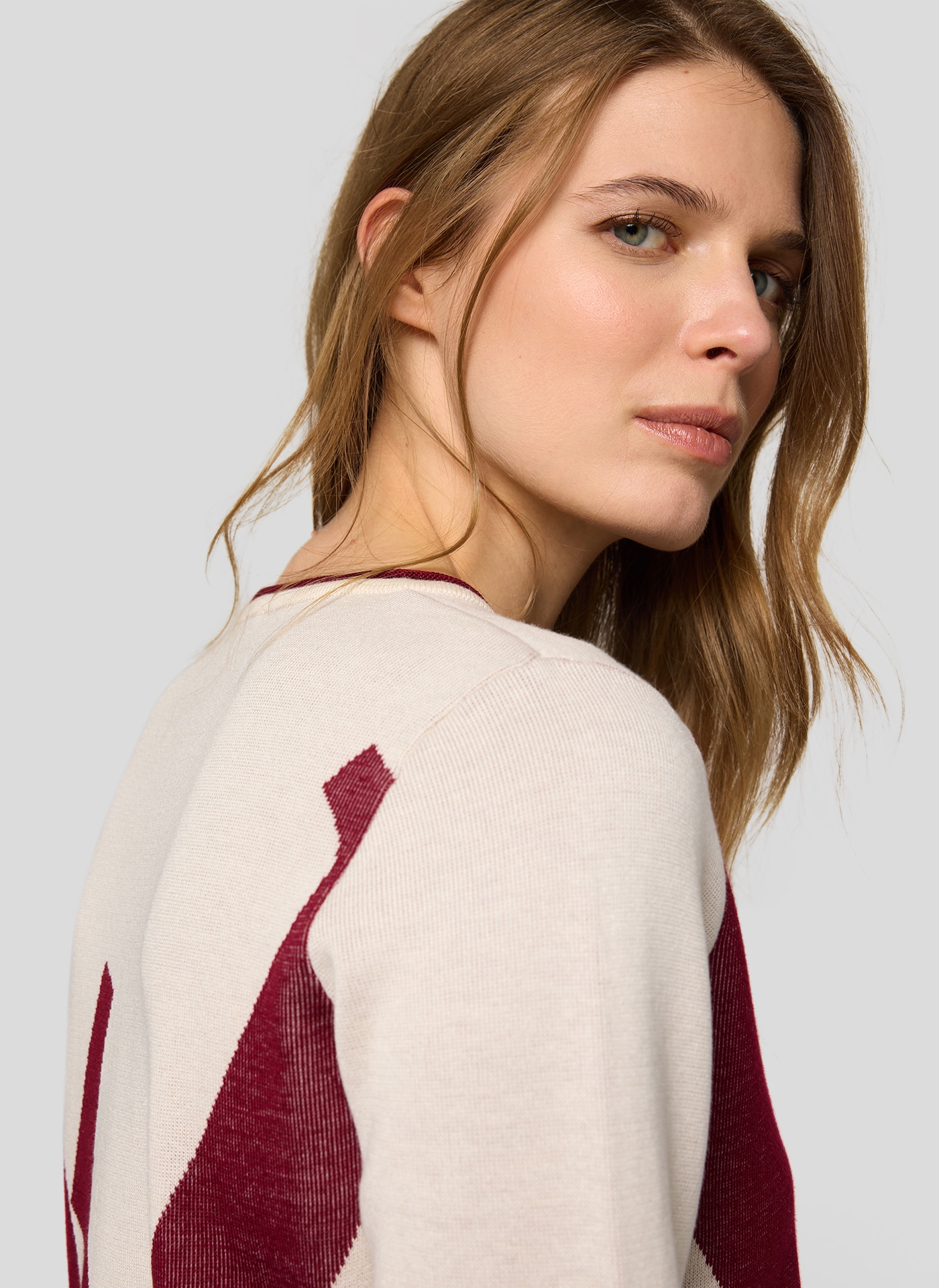 Rabe Strickpullover mit grafischem Muster