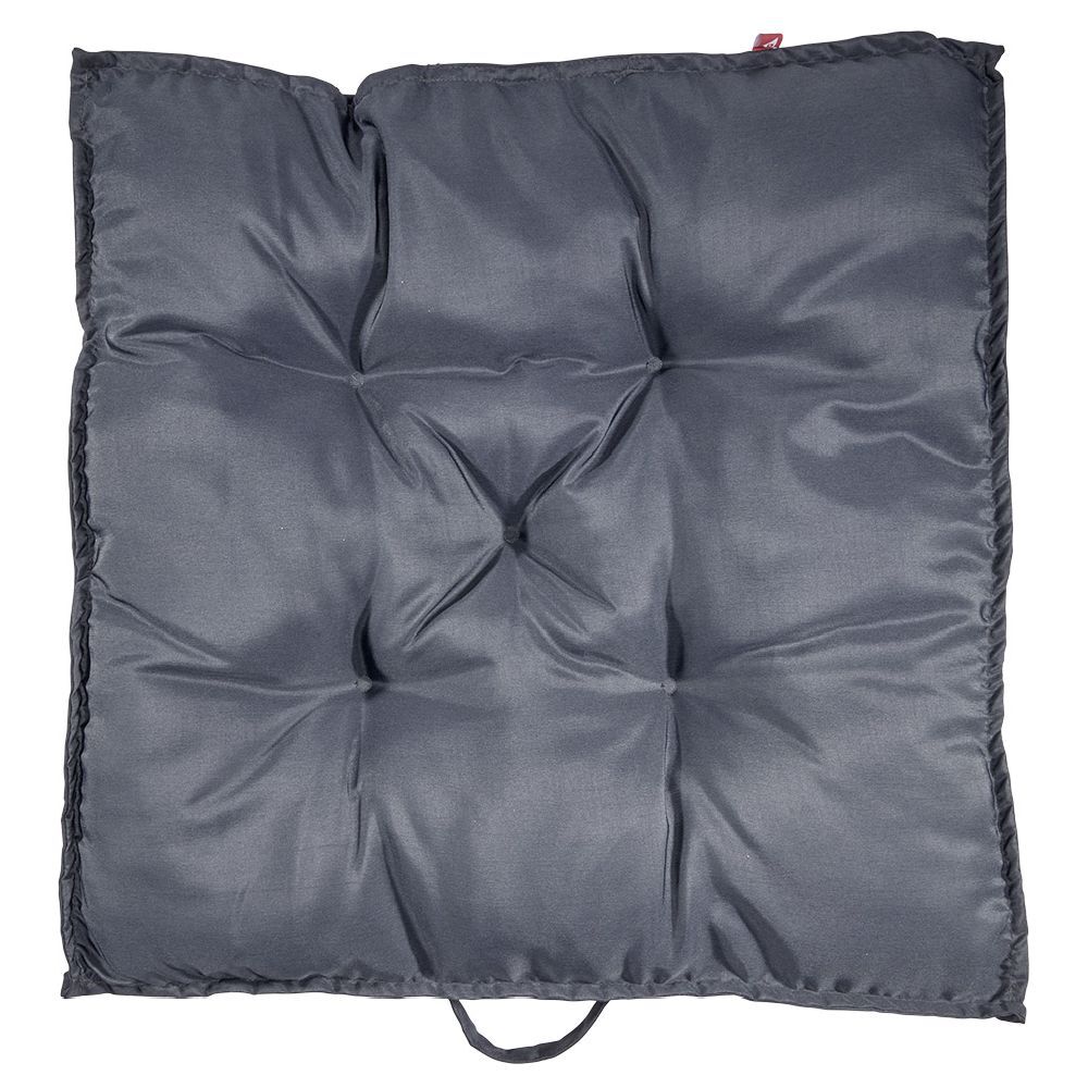Coussin de dossier salon palette gris anthracite 60x60xép8cm