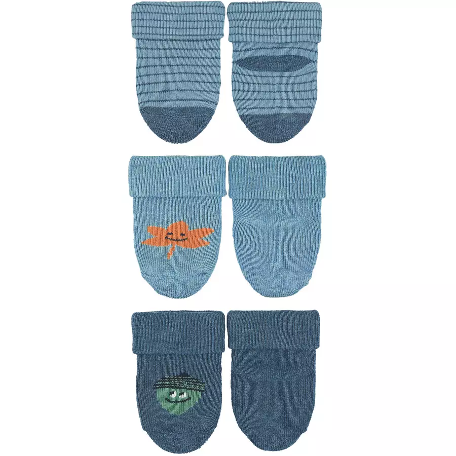 Sterntaler Erstlingssöckchen 3er-Pack Ringel blau