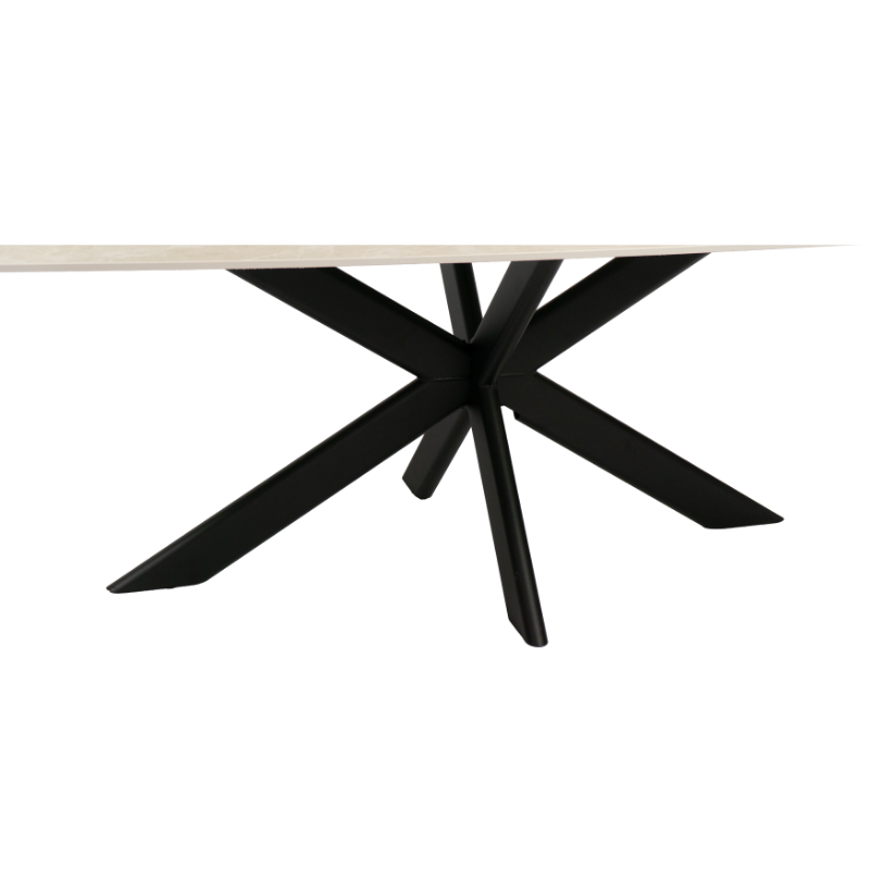 Eettafel Deens ovaal Fume 180x90 cm