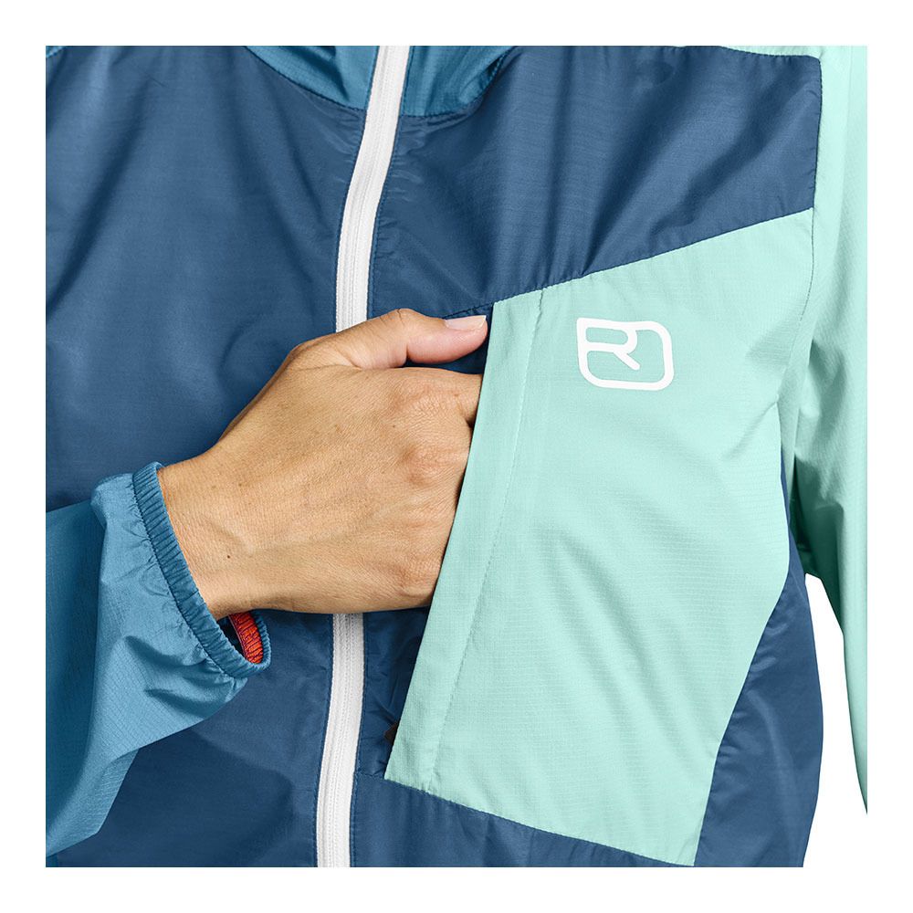 Ortovox WINDBREAKER - Veste Femme petrol blue