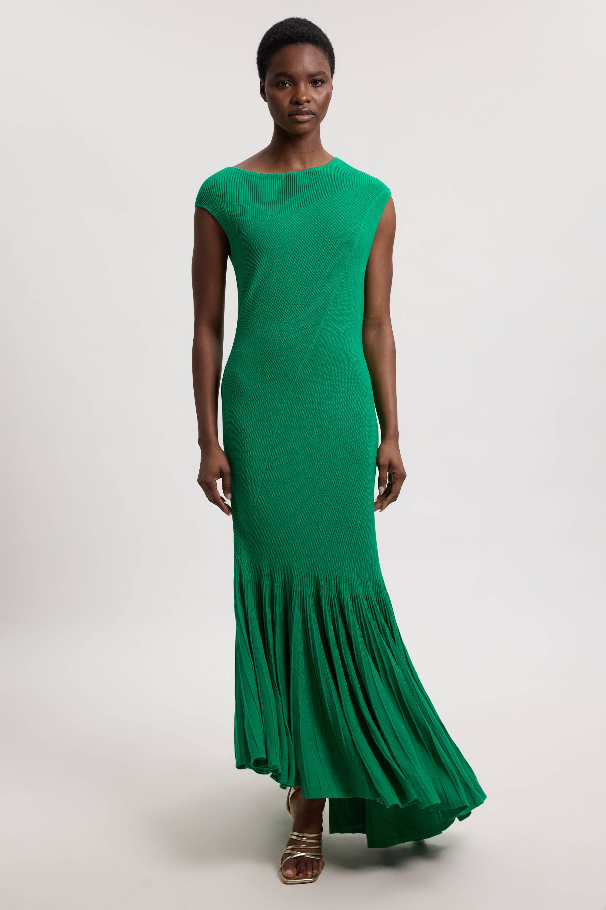 KarenMillen Robe Midi Plissée À Détails Transparents