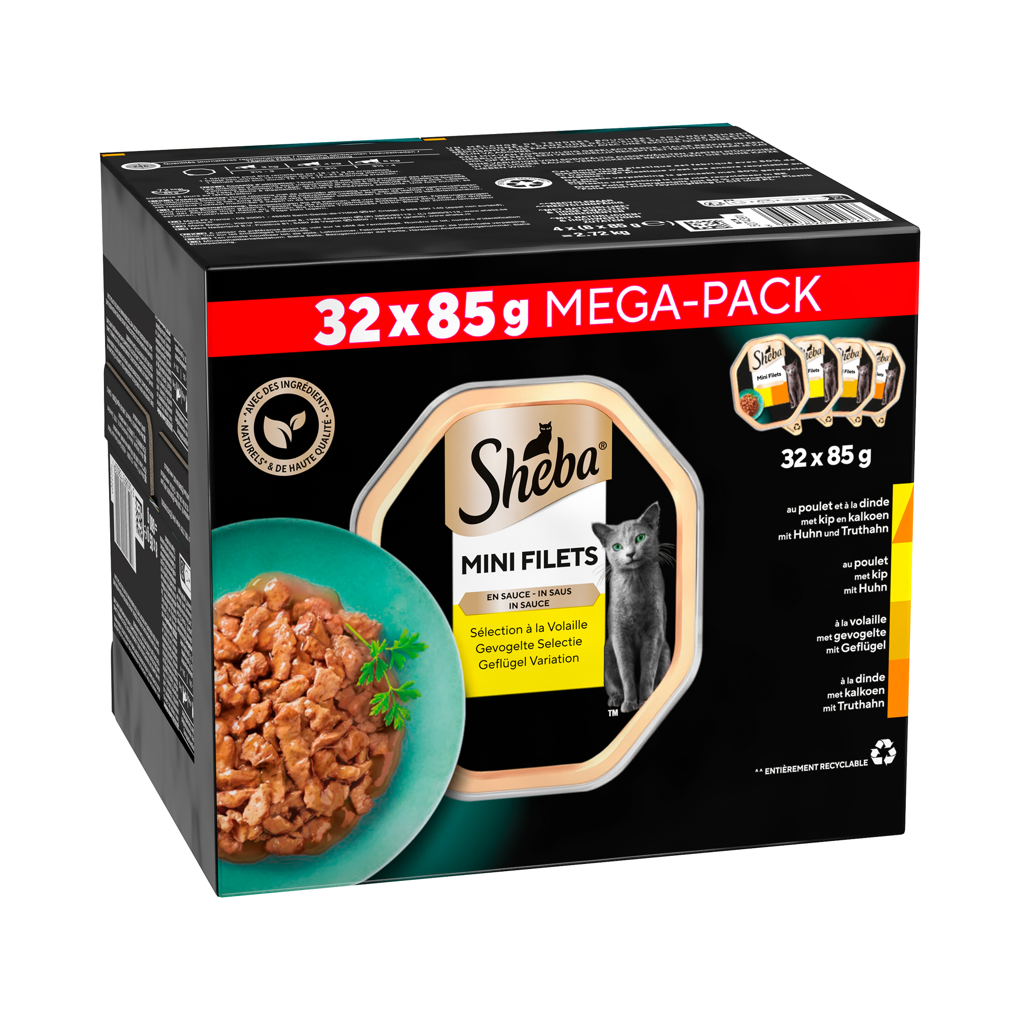 Sheba Mini Filets in saus - Gevogelte Selectie