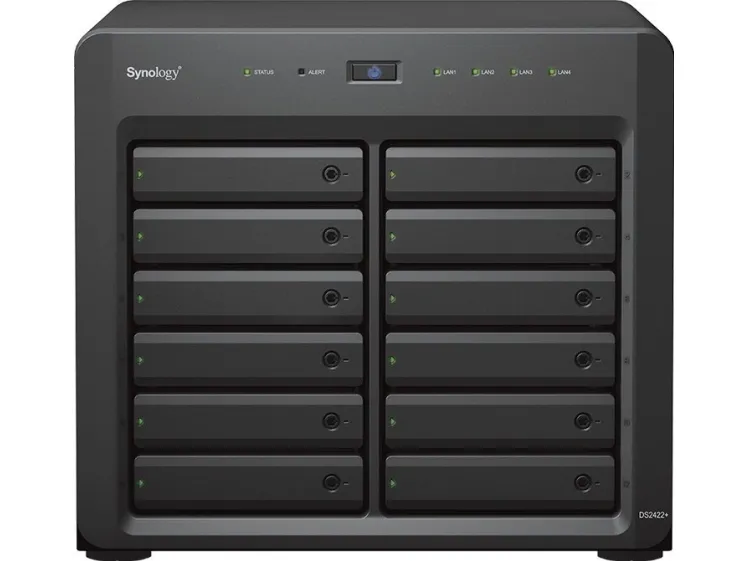 Synology Disk Station DS2422  - NAS-server - 12 bays - SATA 3Gb/s - RAID 0, 1, 5, 6, 10, JBOD - RAM 4 GB - Gigabit Ethernet - iSCSI support