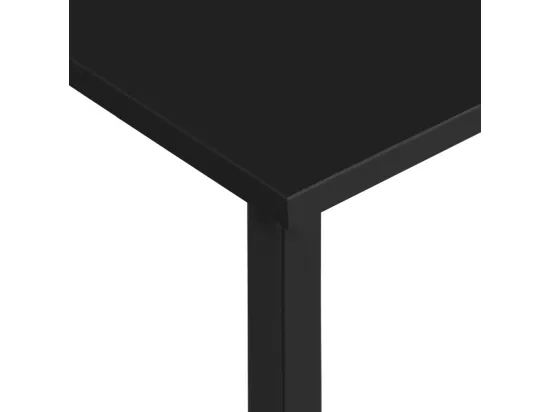 Bureau d'ordinateur Noir 105x55x72 cm MDF et métal