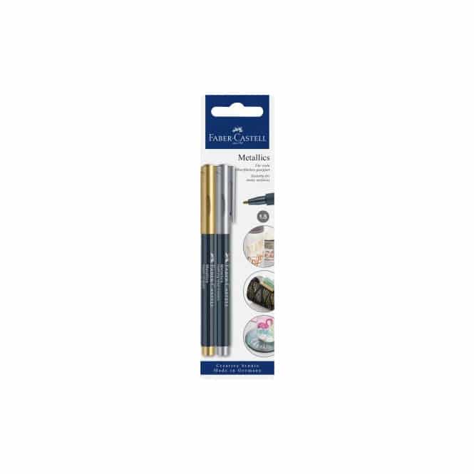 2 Metallic Marker - silber, gold
