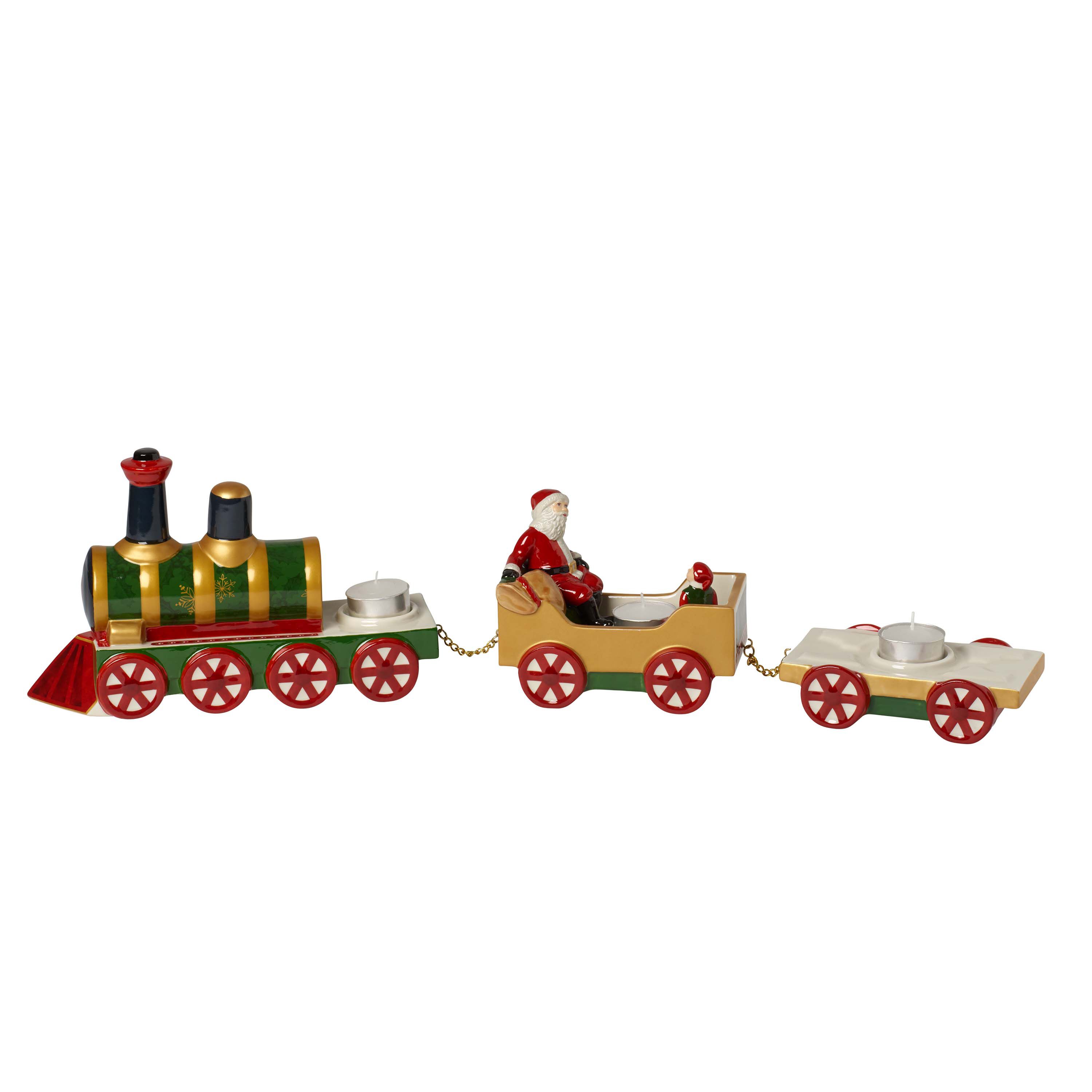Christmas Toy's Christmas figurine Green, 21.7'' x 3.6'' x 6.3'', porcelain