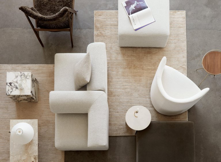 Audo Copenhagen Houkime vloerkleed 200x300 beige