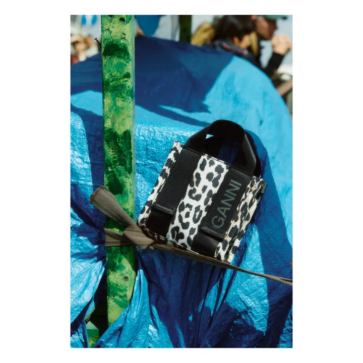 Ganni Sac Mini Tech Imprimé Matières Recyclées  | Léopard