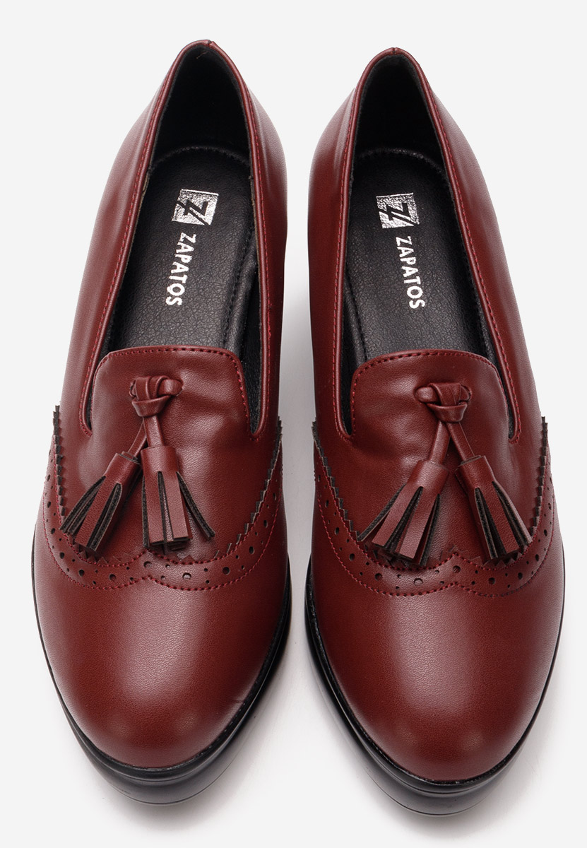 Chaussures casual à plateforme bordeaux Olbia