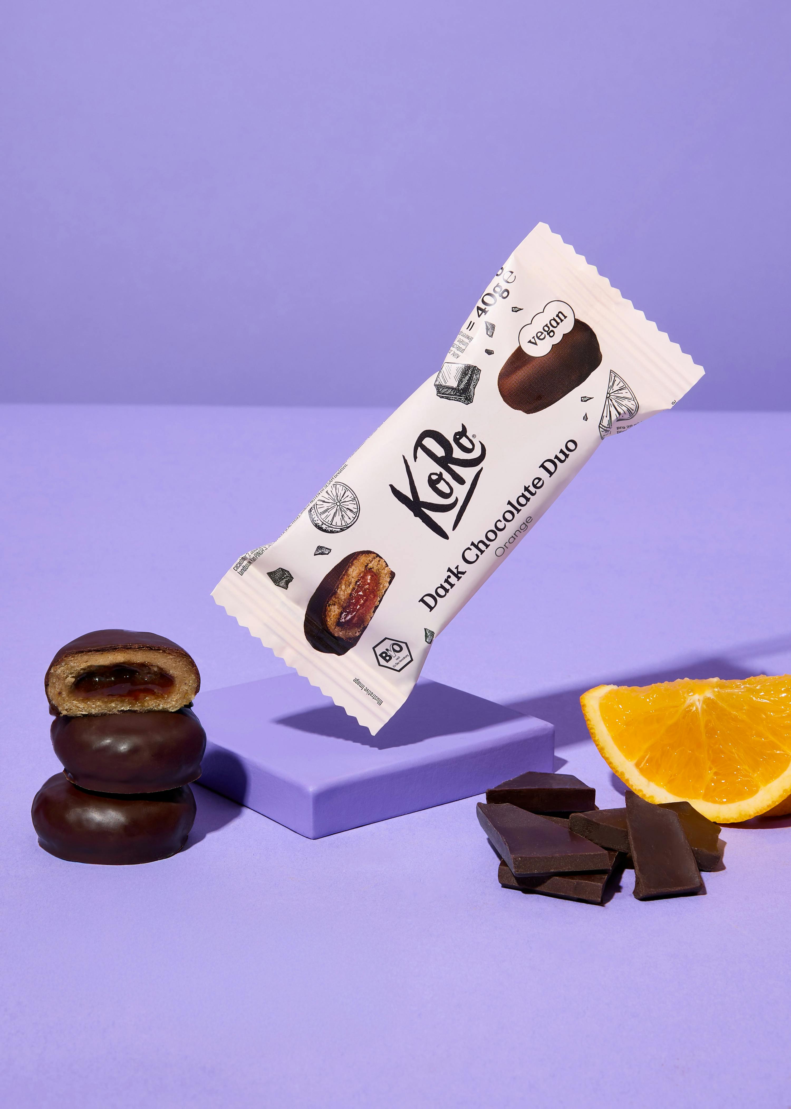 Bio Dark Chocolate Duo Orange 2 x 20 g