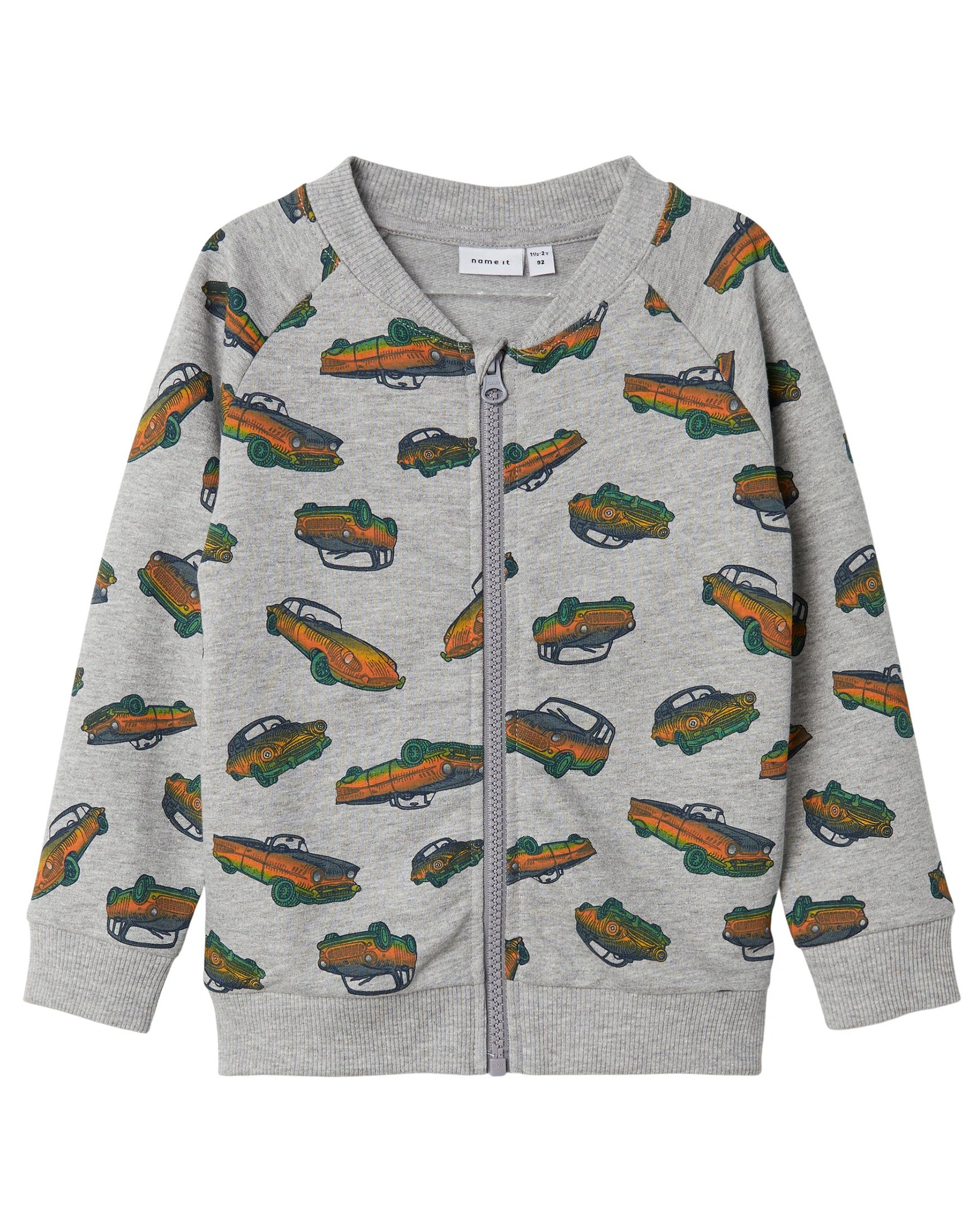 Sweatjacke NMMNILLINGE in grey melange