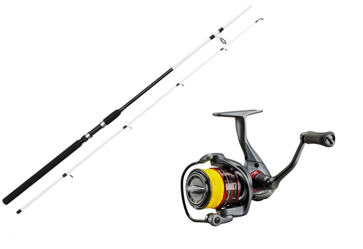 Kinetic Witcher Salt Cc 9' 20-60g/Okuma Ceymar Spinning Prespooled 4000a