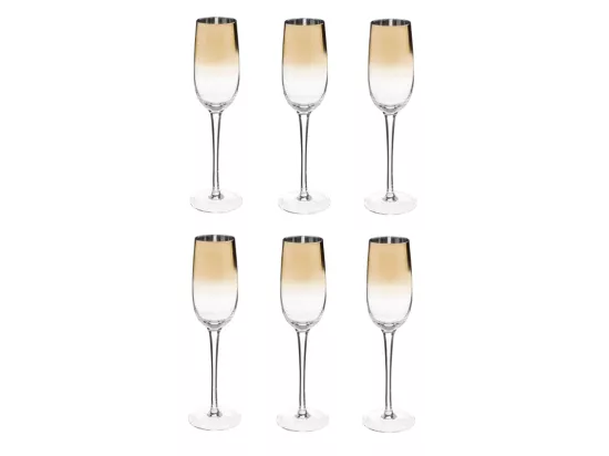 Lot de 6 flûtes à champagne 