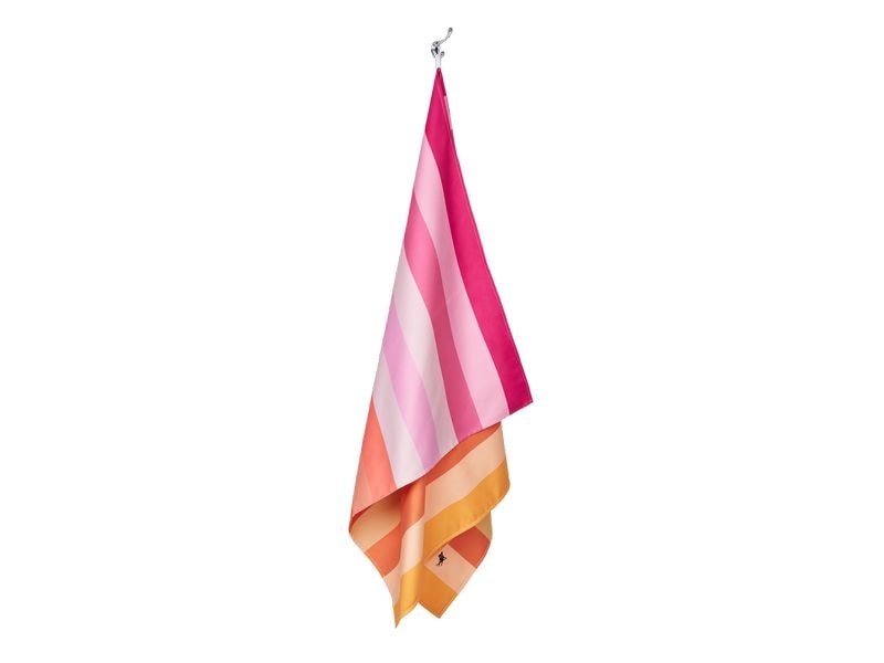 Dock & Bay Strandtuch Miami Sorbet 200 cm x 90 cm, Mehrfarb Badetuch mit praktischem Stoff-Beutel