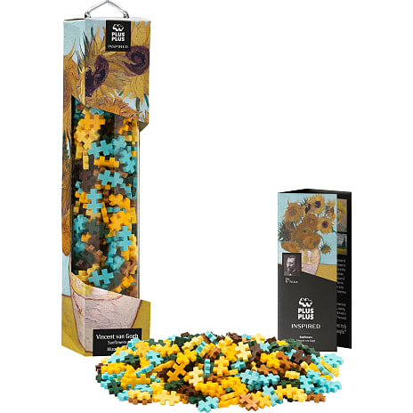 Plus-plus inspired Van Gogh Sunflowers