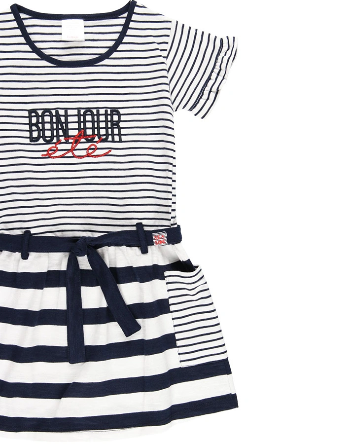 Kleid BONJOUR gestreift in blau/weiß
