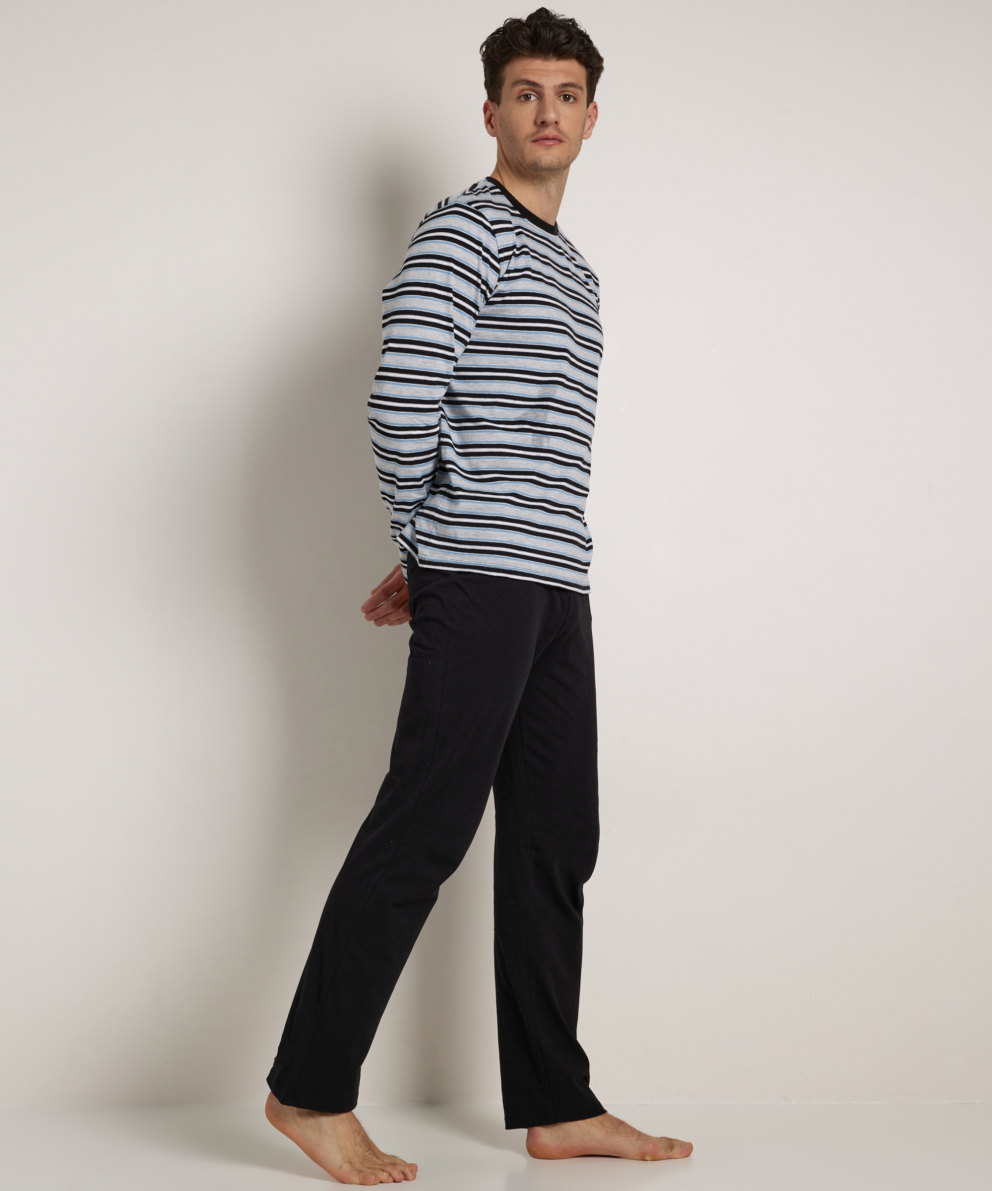 gestreepte pyjama set
