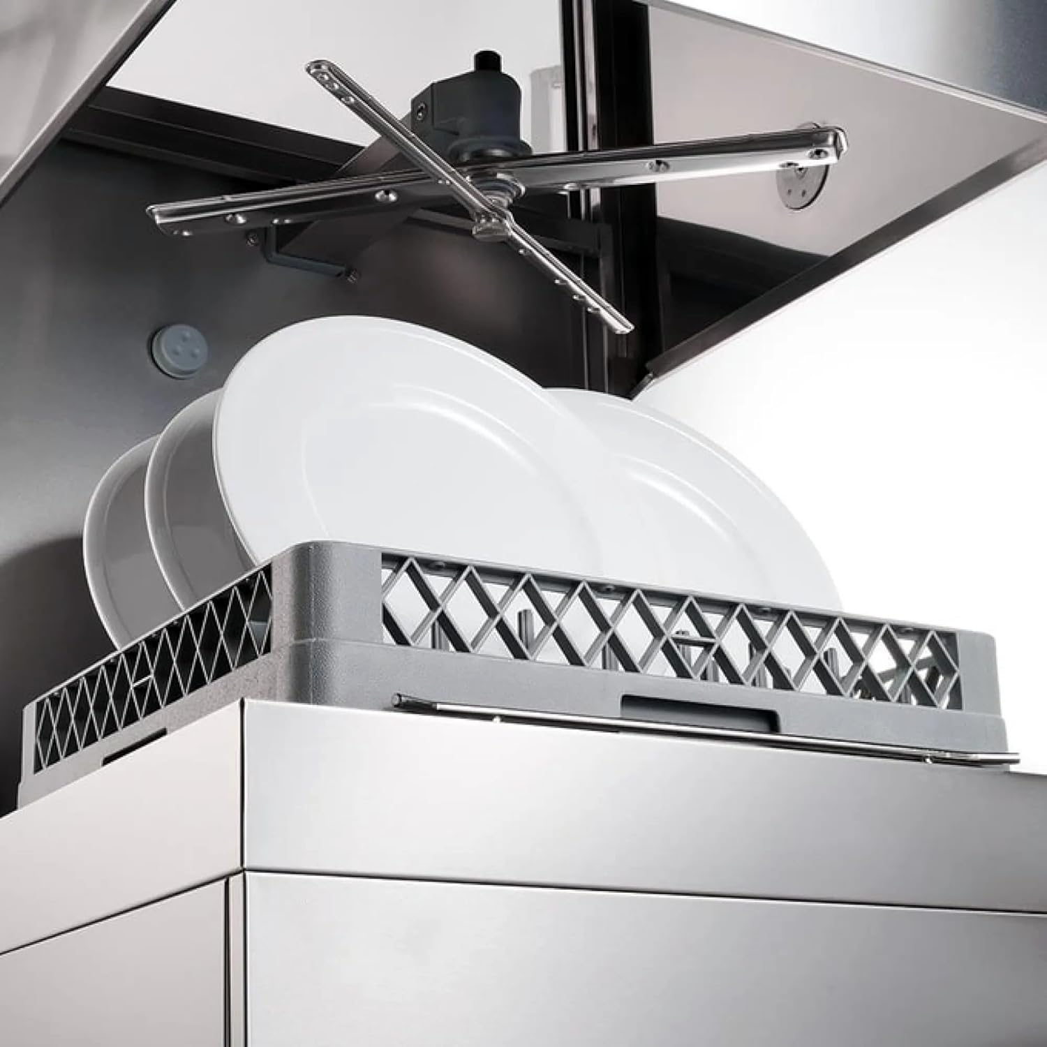 Gastro Haubenspülmaschine WORLDMAI 50x50 mit Ablaufpumpe und Klarspüldosierung. Industriespülmaschine für Bar, Restaurant & Gastronomie. - MADE IN EUROPE