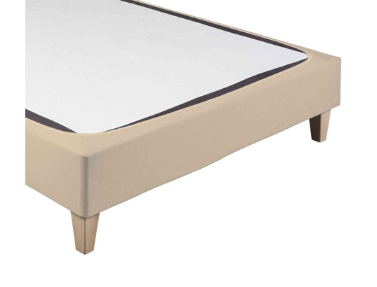 TERRE DE NUIT - Cache sommier coton jersey beige 120 x 190