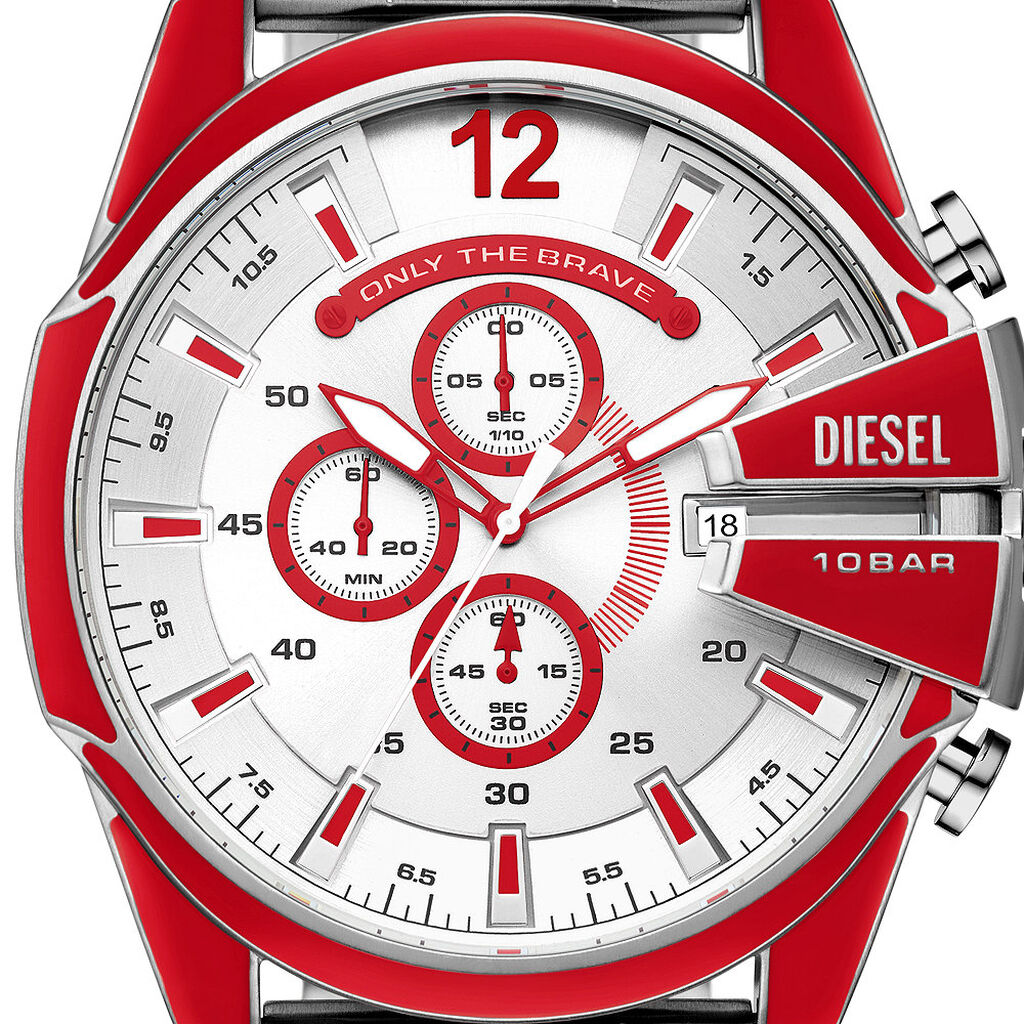 Montre Diesel Mega Chief Argenté
