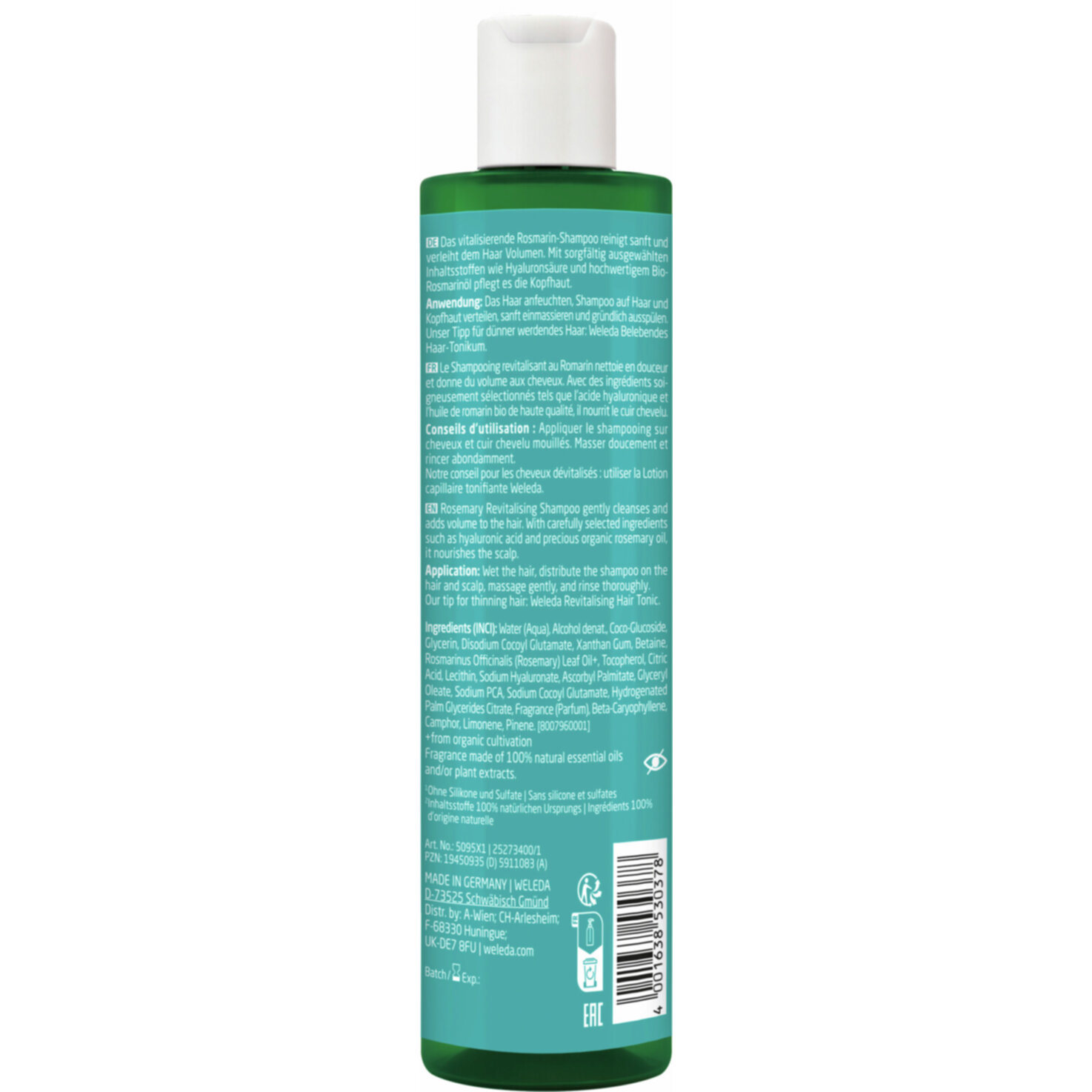 Weleda Rosmarin Revitalising Shampoo