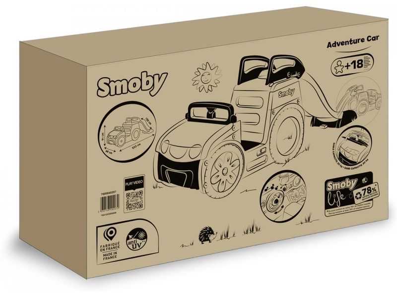 Smoby Spielauto Life Abenteuer Abenteuer-Spielauto für Kinder