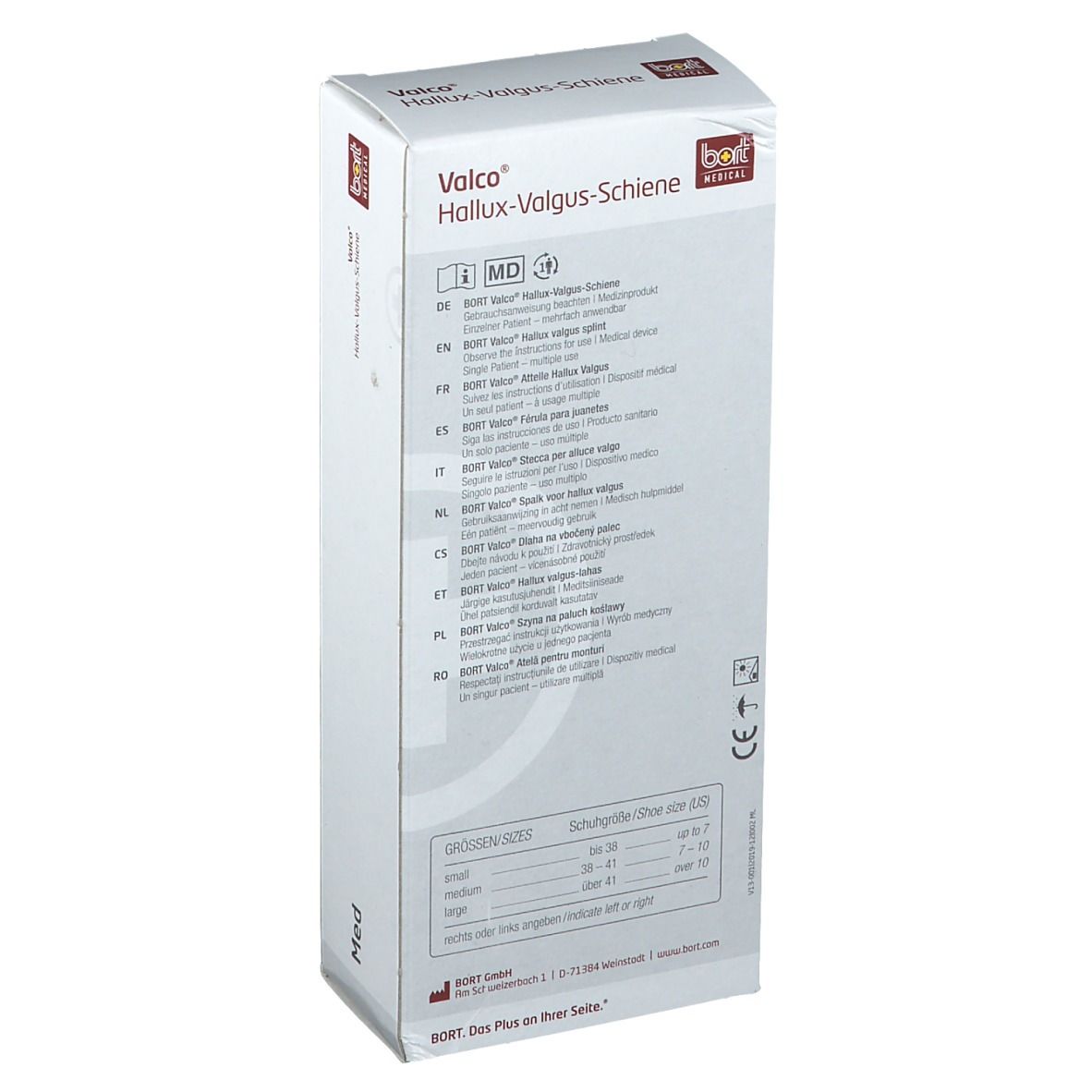 BORT Valco® Hallux-Valgus-Schiene rechts Gr. M