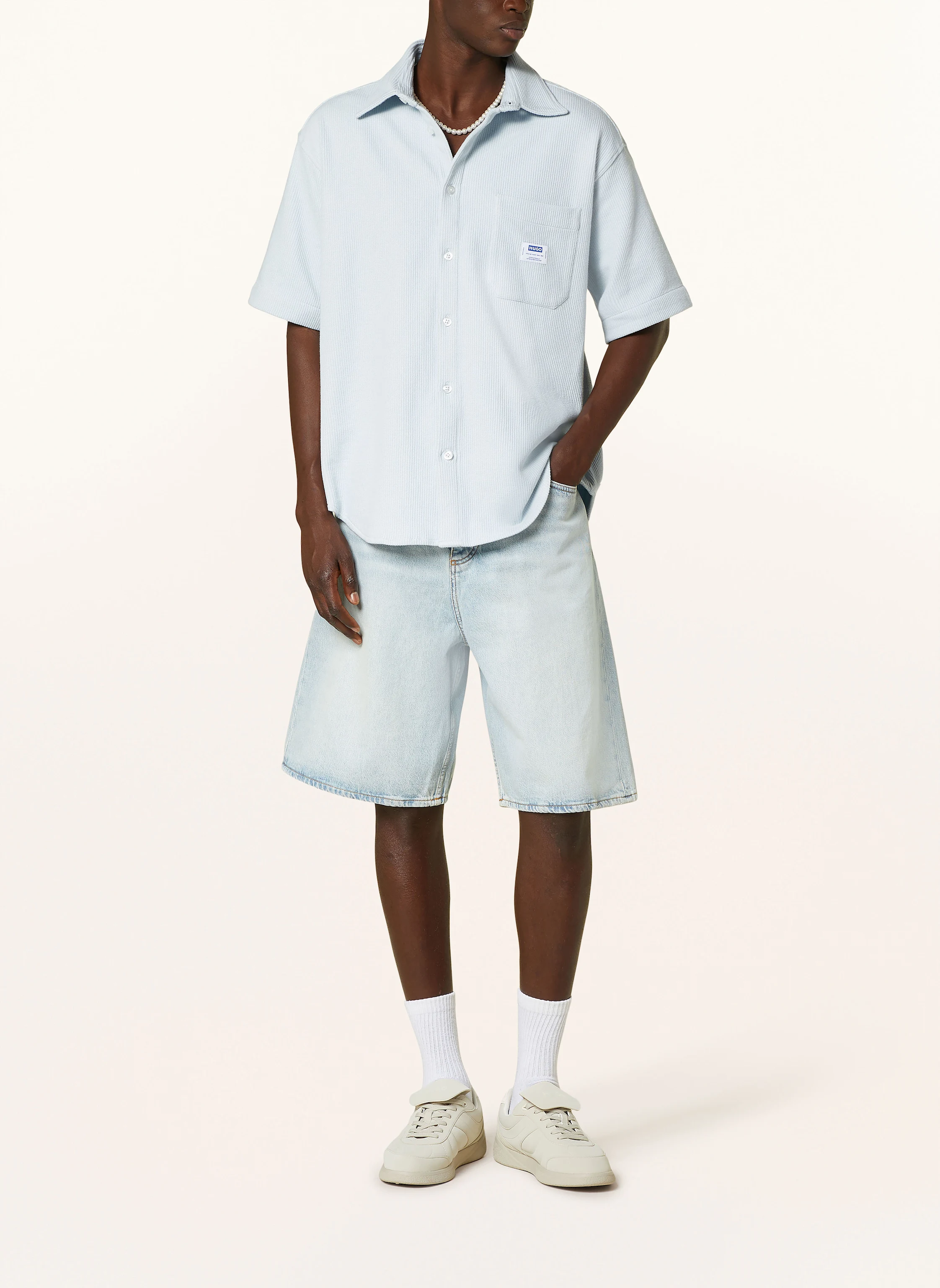 HUGO BLUE Kurzarm-Hemd EBRONN Comfort Fit