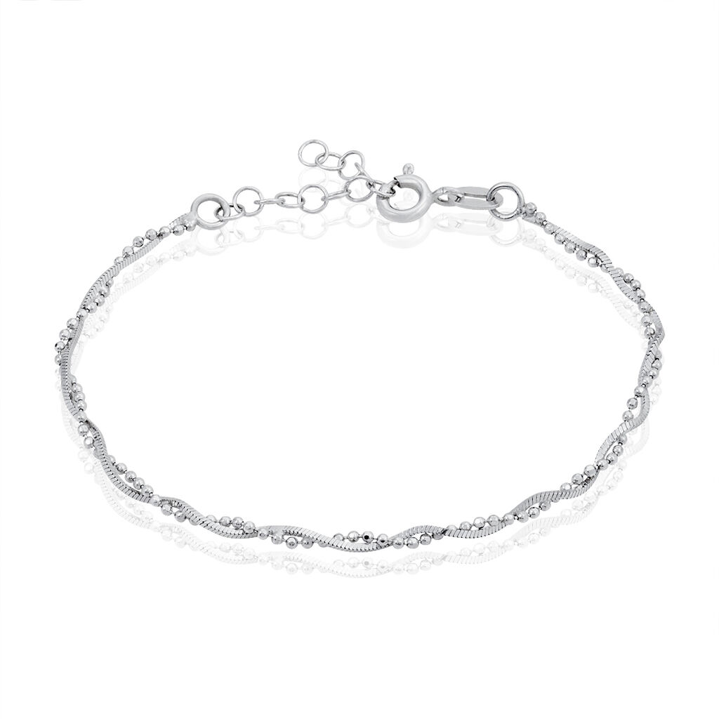 Bracelet Saman Argent Blanc