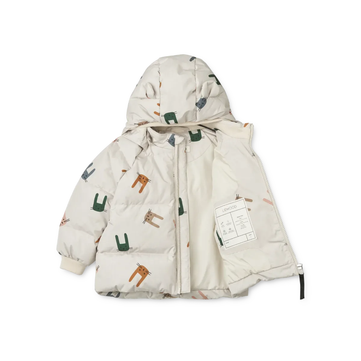 Liewood Polle Down Puffer Jacket bunny sandy