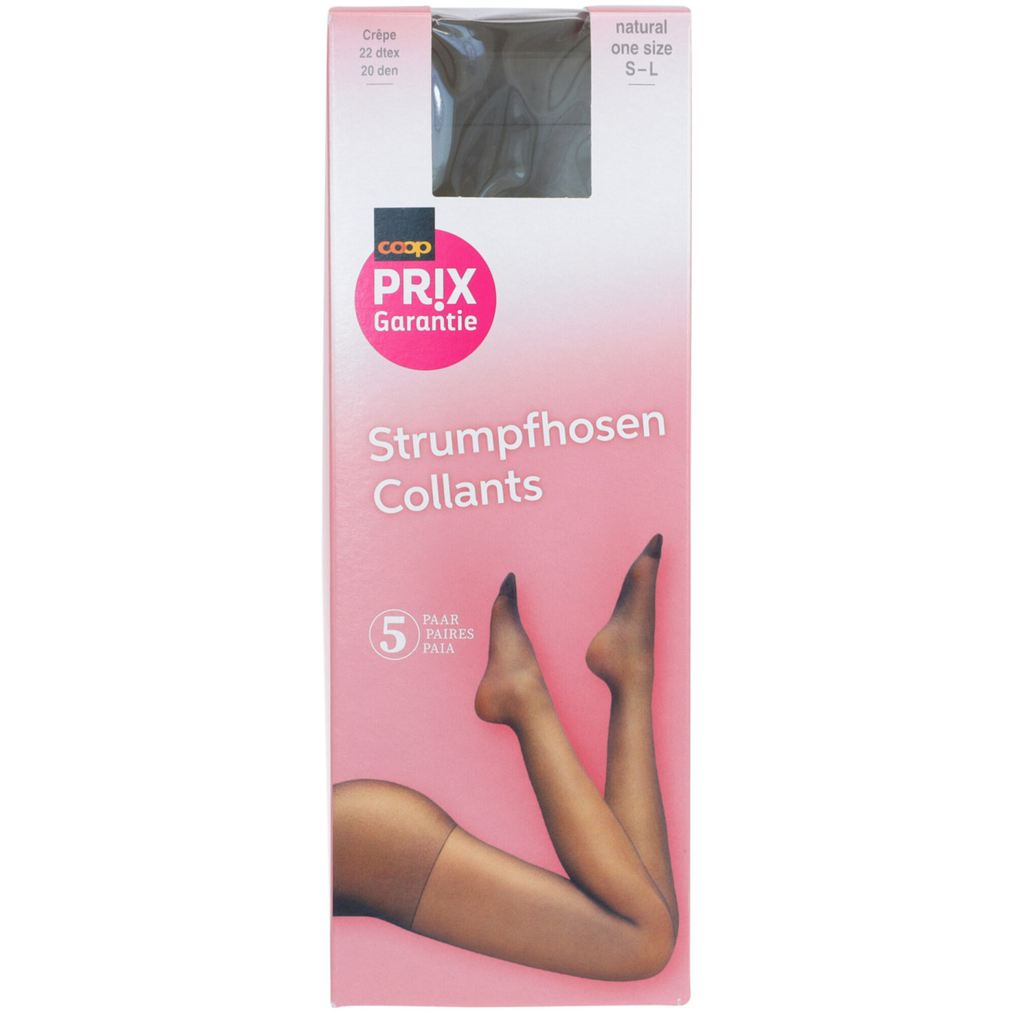 Prix Garantie Strumpfhose Box natural one size