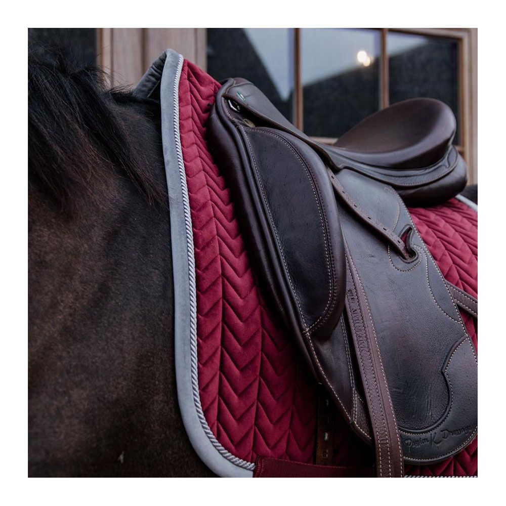 Kentucky VELVET CONTRAST - Tapis dressage bordeaux