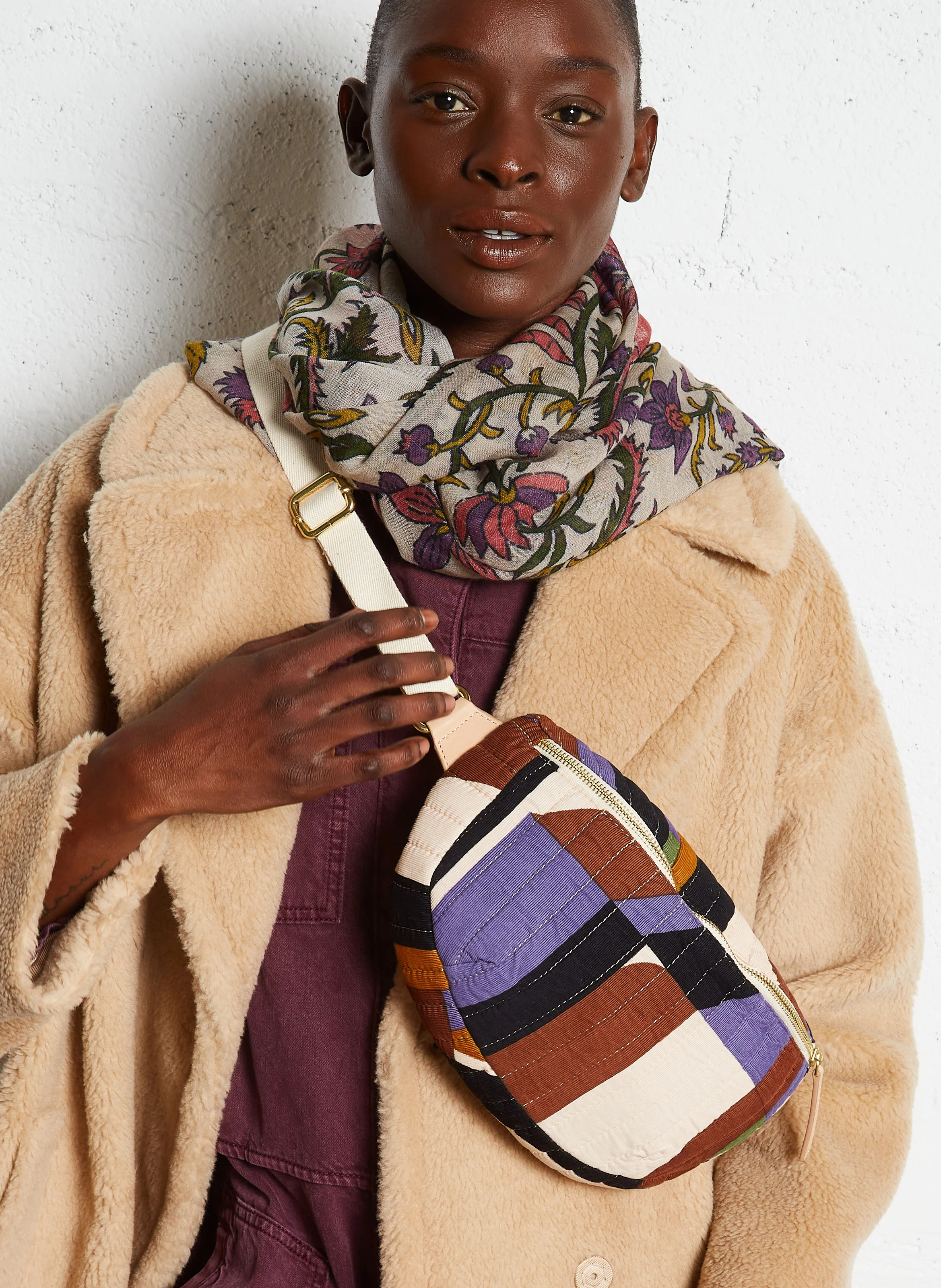 CHIARA L SUPERSONIC - Banane L en velours de coton | Multicolore