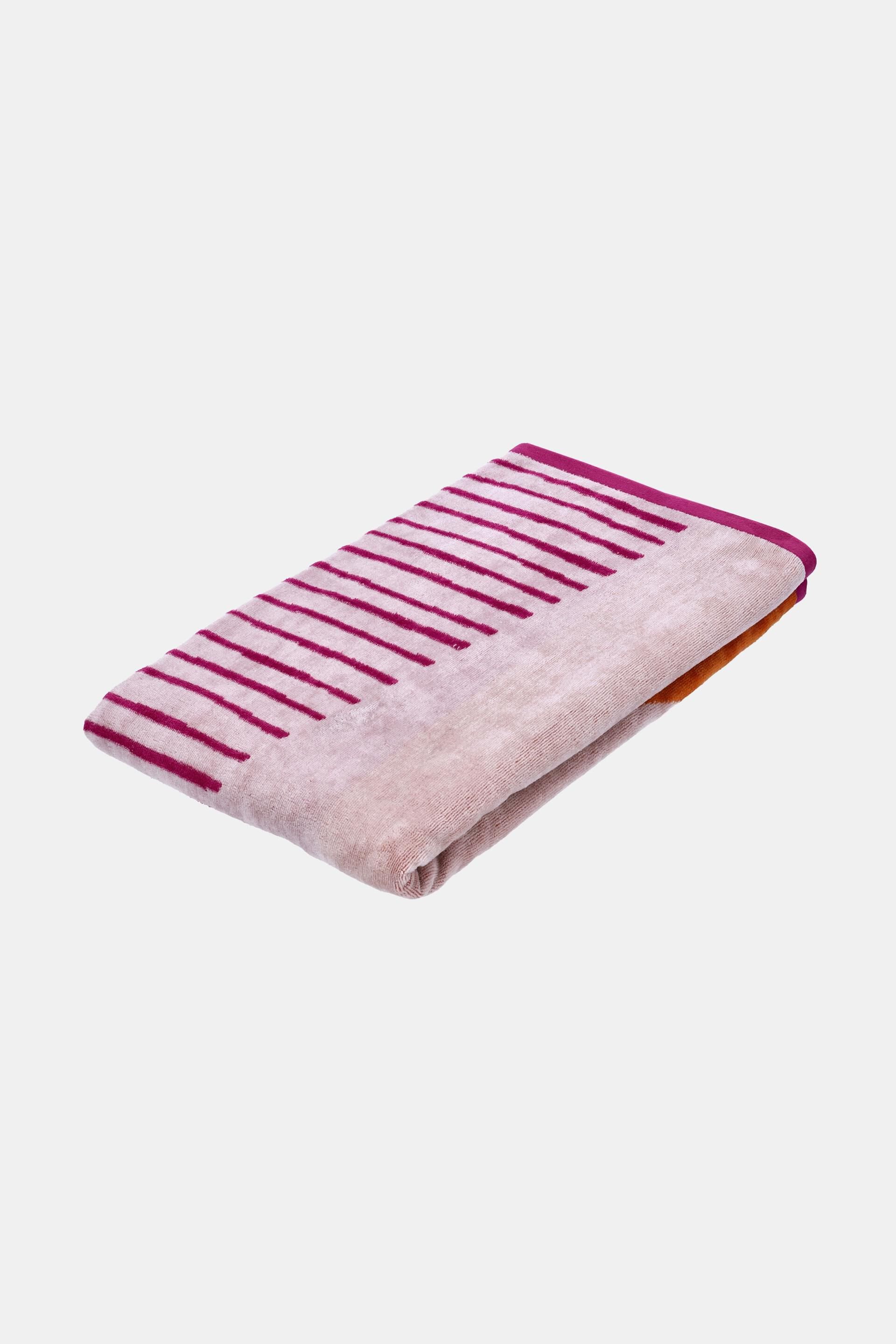 Serviette de plage au look rayé