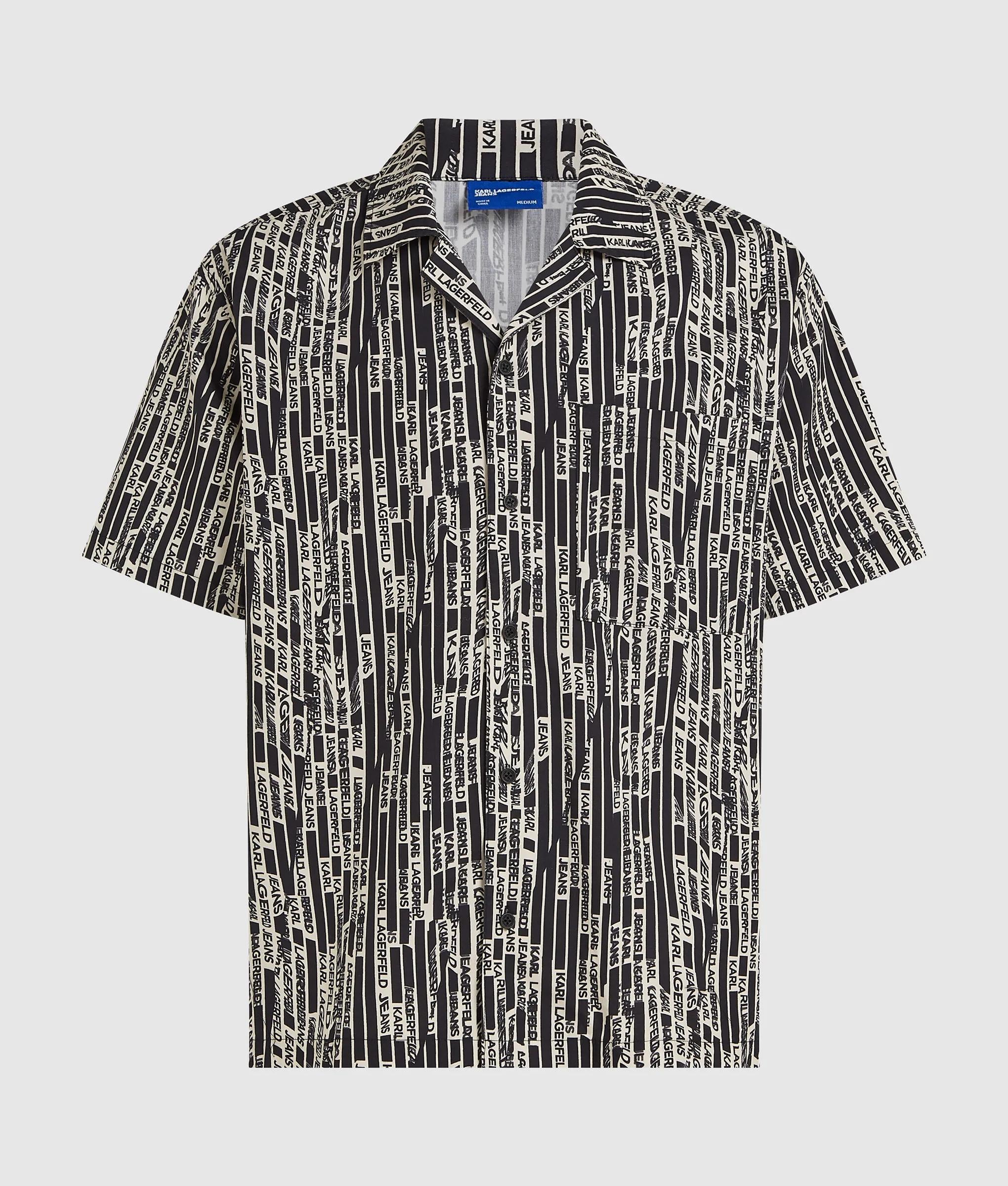 Shirt met logoprint en korte mouwen