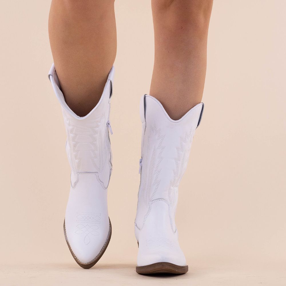 La Pintura cowboyboots Nohemi white