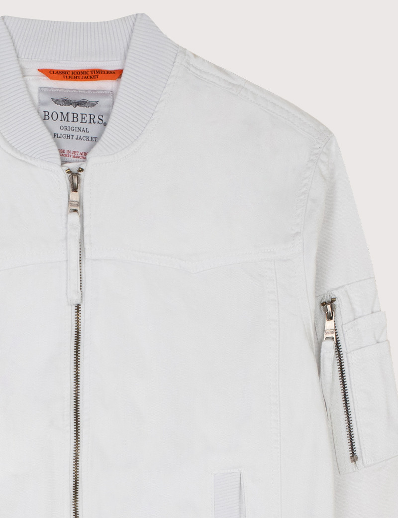 BOMBERS ORIGINALS BOMBERS FEMME DENIM BLANC CELESTE