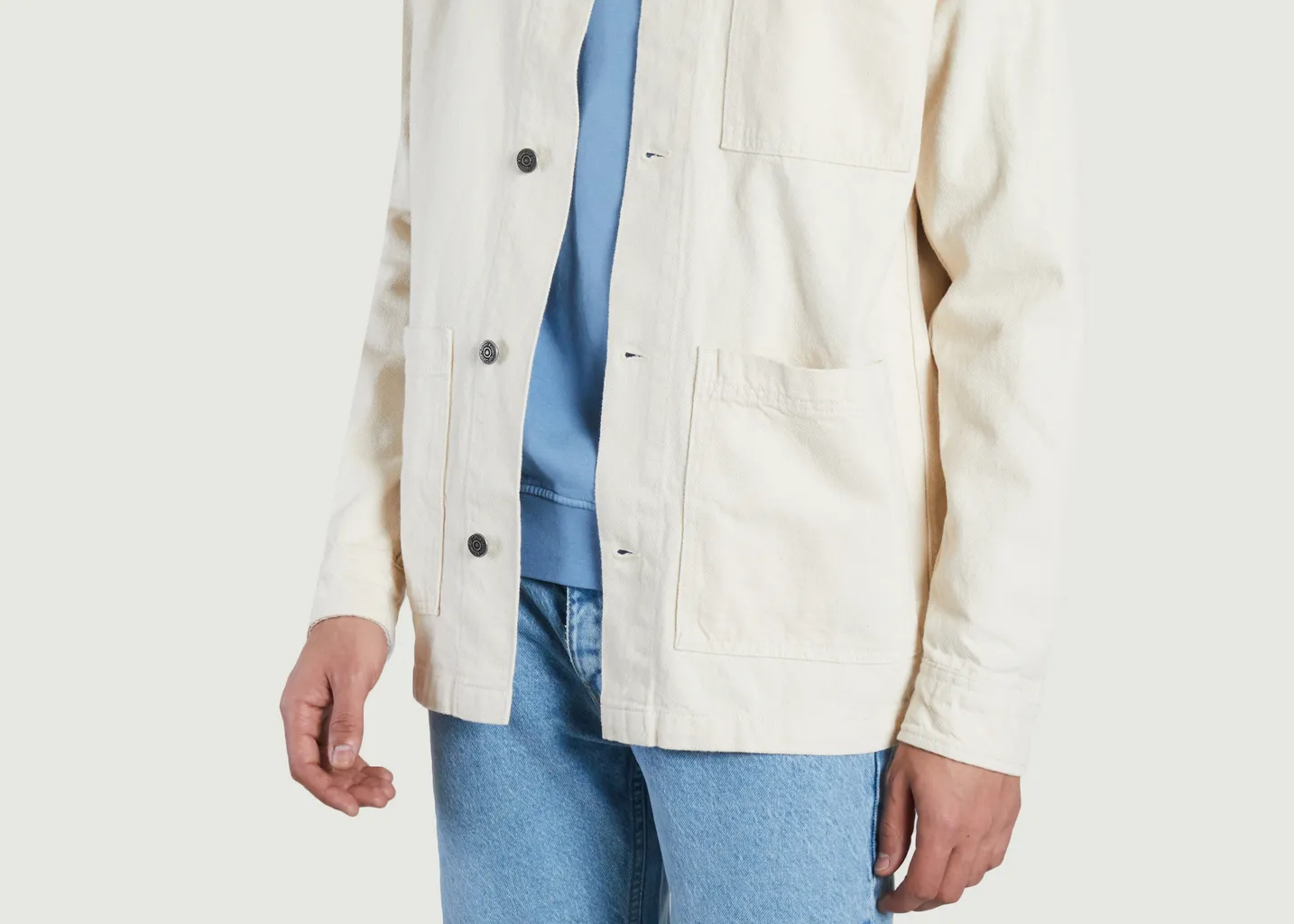 Surchemise unie en coton bio KCA