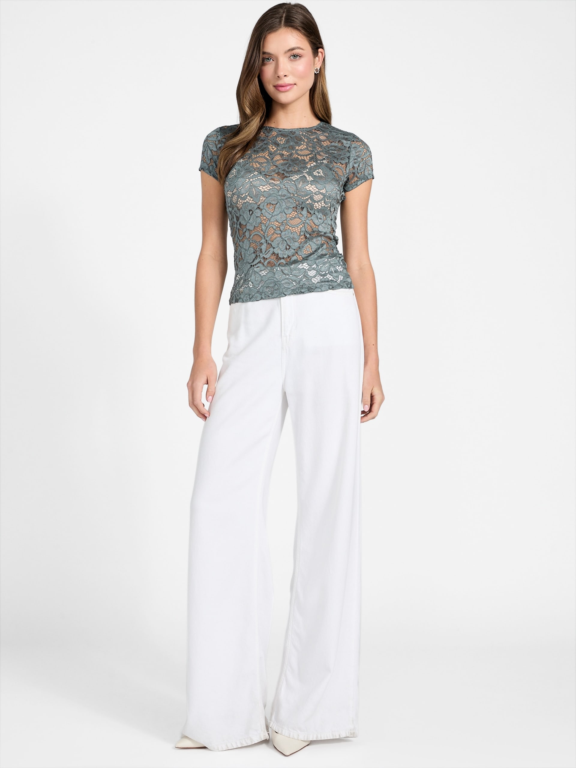 Topo de renda floral