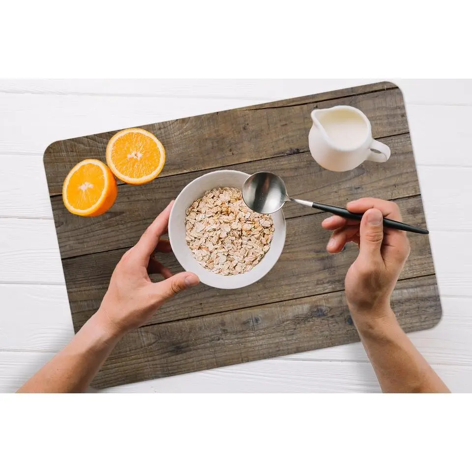 MuchoWow Placemat (6stuks) 45x30cm Planken van hout met een