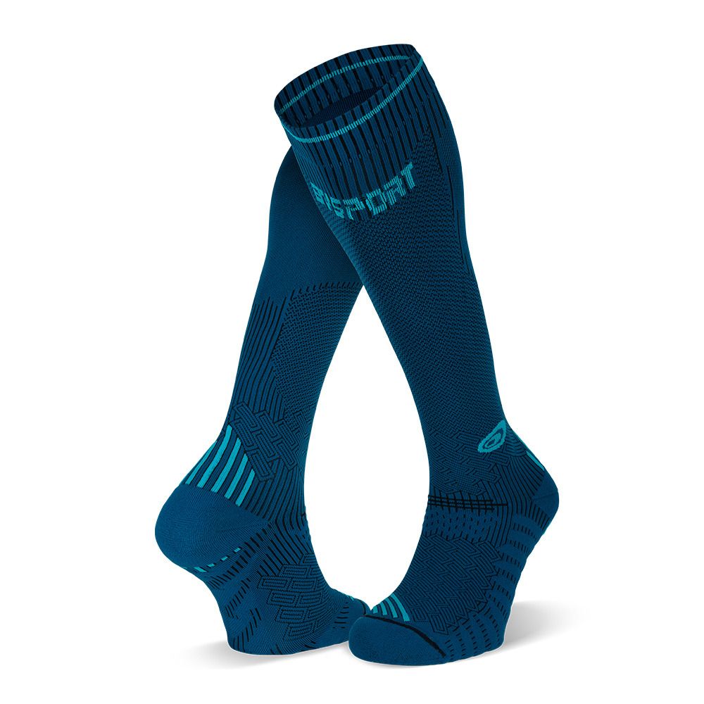 BV Sport RUN COMPRESSION - Chaussettes bleu/turquoise